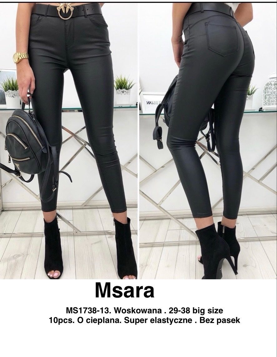 Spodnie skórzane Damskie M'sara_size 29-38_ paczka 10szt_ 3405138