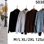Swetry Damskie_ size m-2xl_ paczka 12szt_ mix kolor 3405263