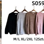Swetry Damskie_ size m-2xl_ paczka 12szt_ mix kolor 3405269