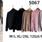 Swetry Damskie_ size m-2xl_ paczka 12szt_ mix kolor 3405273
