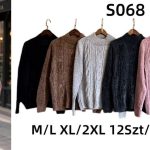 Swetry Damskie_ size m-2xl_ paczka 12szt_ mix kolor 3405274