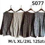 Swetry Damskie_ size m-2xl_ paczka 12szt_ mix kolor 3405283