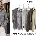 Swetry Damskie_ size m-2xl_ paczka 12szt_ mix kolor 3405285