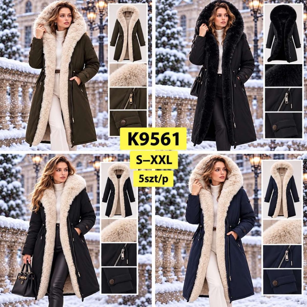 Kurtki Damskie Size s-2xl_ paczka 5szt_1kolor 3405343