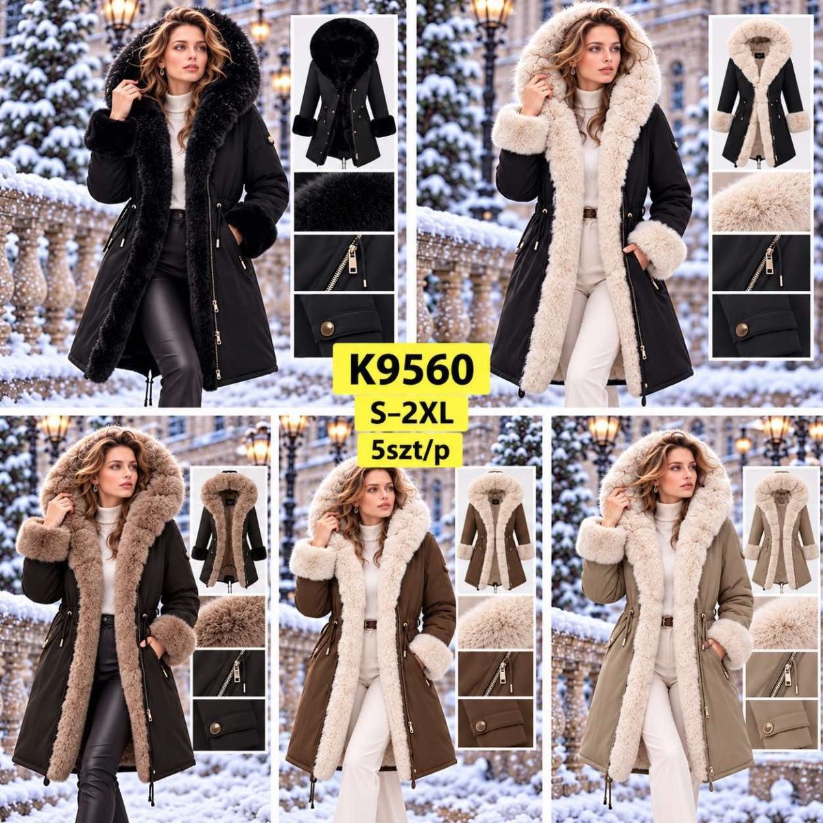 Kurtki Damskie Size s-2xl_ paczka 5szt_1kolor 3405344