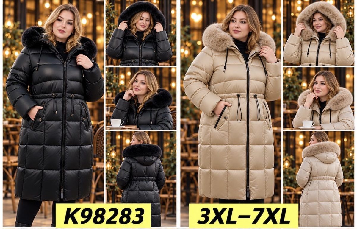 Kurtki Damskie Size 3xl-7xl_ paczka 5szt_1kolor 3405349