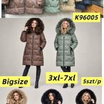 Kurtki Damskie Size 3xl-7xl_ paczka 5szt_1kolor 3405351