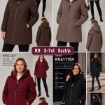 Kurtki Damskie  Size 3xl-7xl_ paczka 5szt_1kolor 3405358