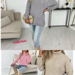 Swetry Damskie_ size uni_ paczka 12szt_ mix kolor 3405437