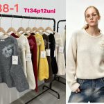 Swetry Damskie_ size uni_ paczka 10szt_ mix kolor 3405455