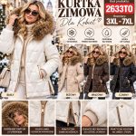 Kurtki Damskie_ size 3-7xl_ paczka 5szt_ 1 kolor 3405489
