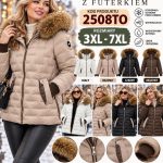Kurtki Damskie_ size 3-7xl_ paczka 5szt_ 1 kolor 3405490