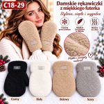 Rękawiczki Damskie _ paczka 12parę _mix kolor 3405573