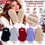 Rękawiczki Damskie _ paczka 12parę _mix kolor 3405574