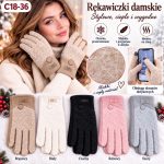 Rękawiczki Damskie _ paczka 12parę _mix kolor 3405576