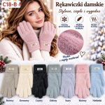 Rękawiczki Damskie _ paczka 12parę _mix kolor 3405578