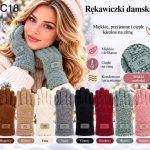 Rękawiczki Damskie _ paczka 12parę _mix kolor 3405580