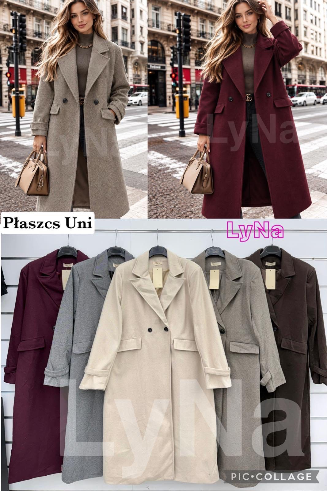 Płaszcz Damskie wloskie_size uni_paczka 6szt_mix kolor 6578605