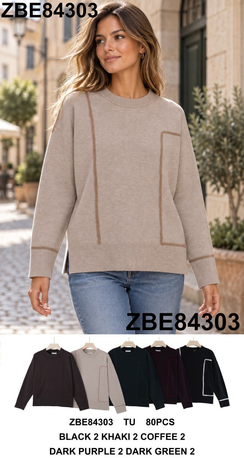 Swetry DAMSKATURECKA_size uni_paczka 10 szt_mixkolor 6578618