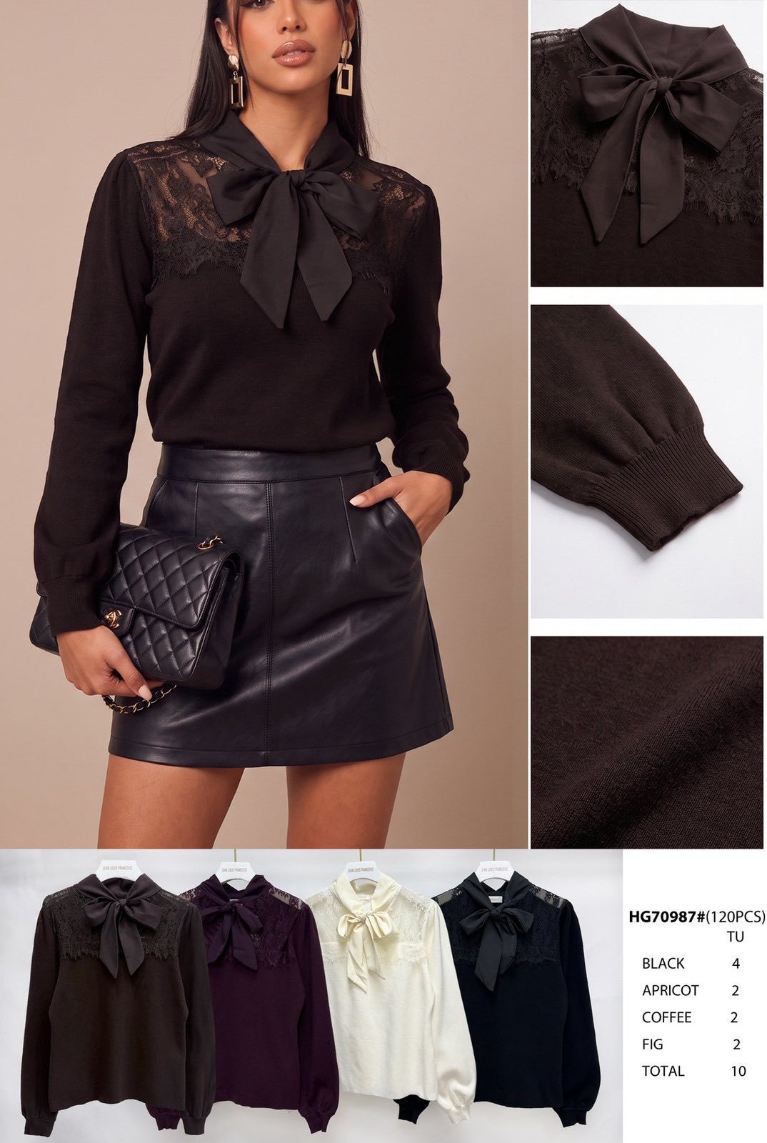 Swetry DAMSKATURECKA_size uni_paczka 10 szt_mixkolor 6578634