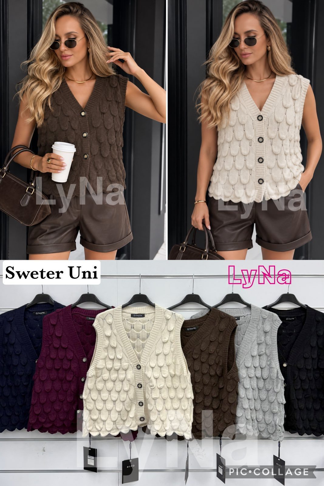 Swetry Damskie wloskie_size uni_paczka 6szt_mix kolor 6578837
