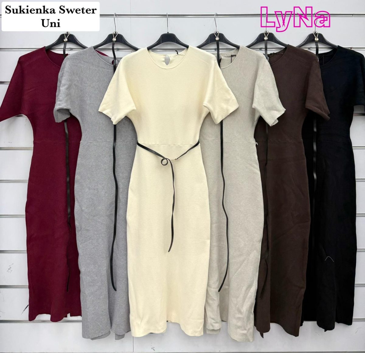 Sukienki Damskie wloskie_size uni_paczka 6szt_mix kolor 6578950