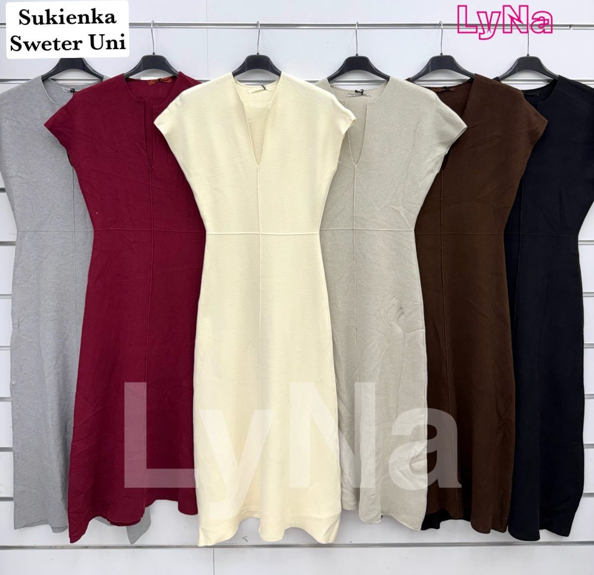 Sukienki Damskie wloskie_size uni_paczka 6szt_mix kolor 6578952