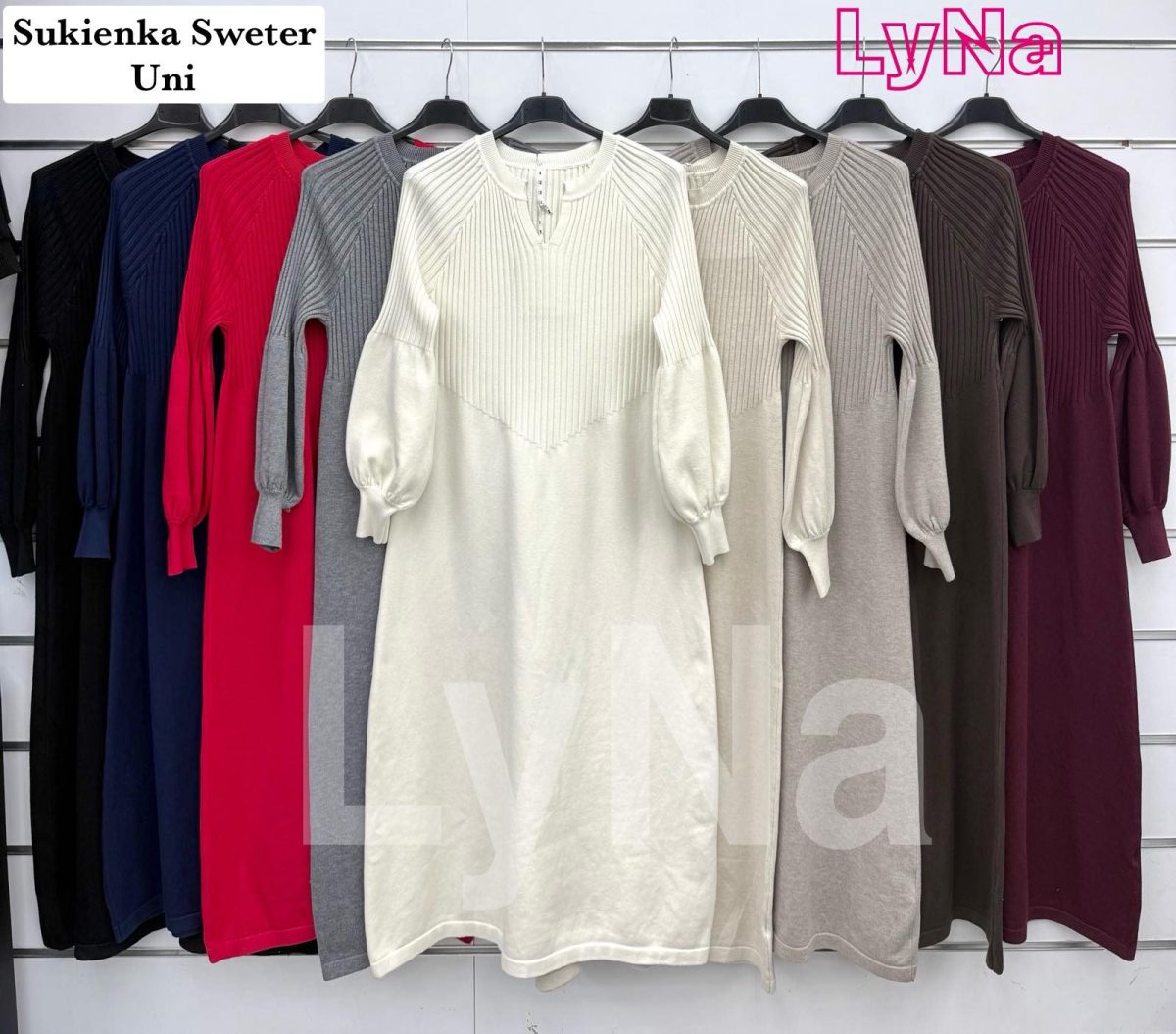 Sukienki Damskie wloskie_size uni_paczka 6szt_mix kolor 6578955