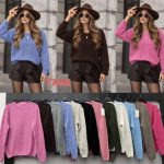 Swetry Damskie wloskie_size uni_paczka 6szt_mix kolor 6579050