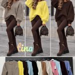 Swetry Damskie wloskie_size uni_paczka 6szt_mix kolor 6579052