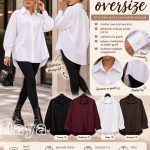 Koszule Damskie wloskie_size uni_paczka 6szt_mix kolor 5429896