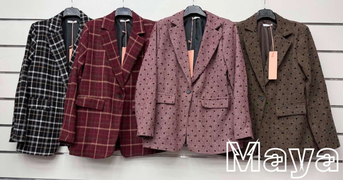 Marynarki Damskie wloskie_size uni_paczka 6szt_mix kolor 5429903