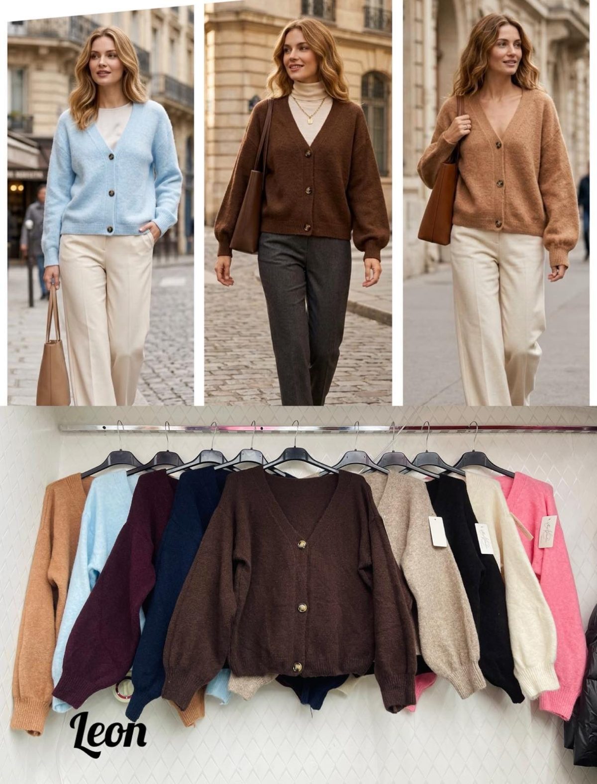 Swetry Damskie wloskie_size uni_paczka 6szt_mix kolor 5429947