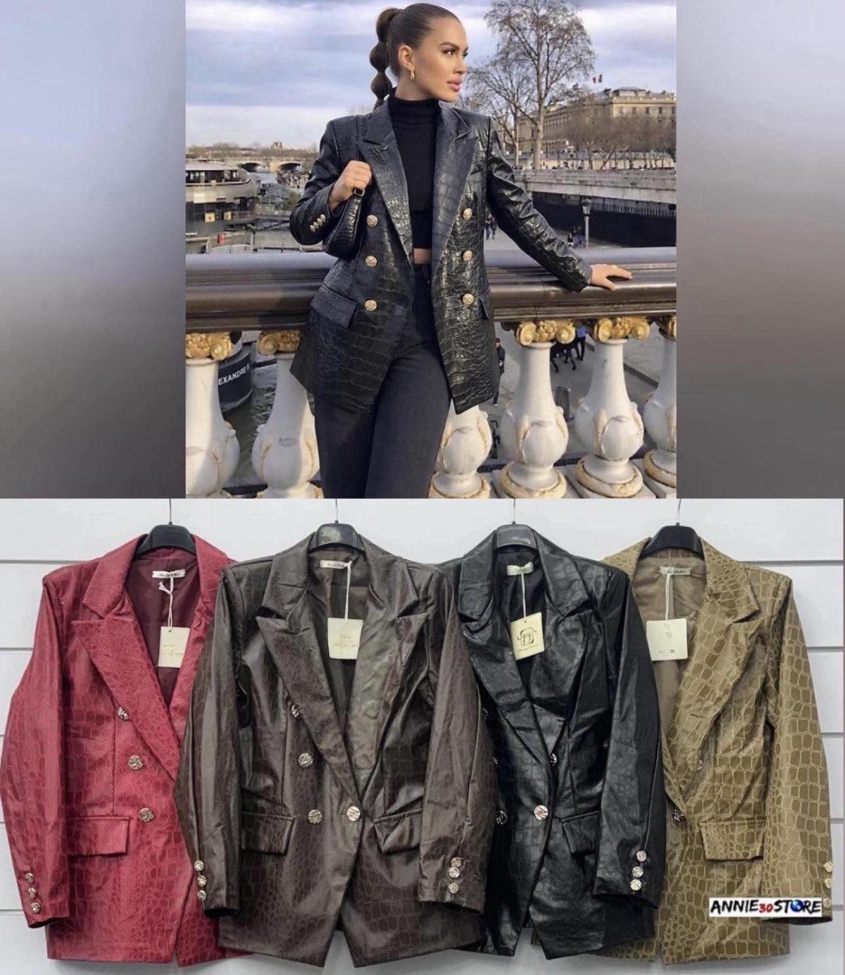 Marynarki Damskie wloskie_size uni_paczka 6szt_mix kolor 5430019