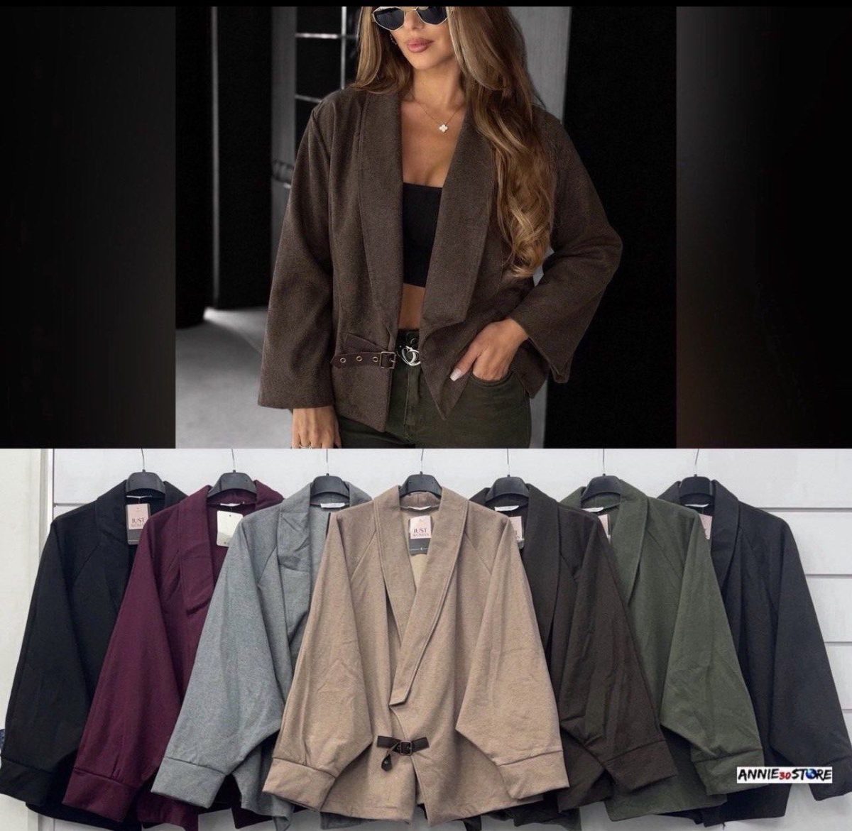 Marynarki Damskie wloskie_size uni_paczka 6szt_mix kolor 5430023