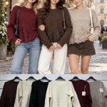 Swetry Damskie wloskie_size uni_paczka 6szt_mix kolor 5430076