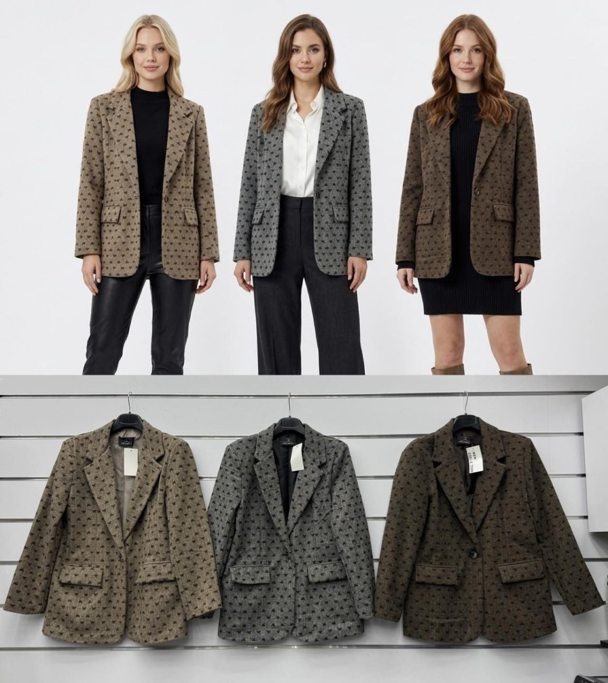 Marynarki Damskie wloskie_size uni_paczka 6szt_mix kolor 5430119