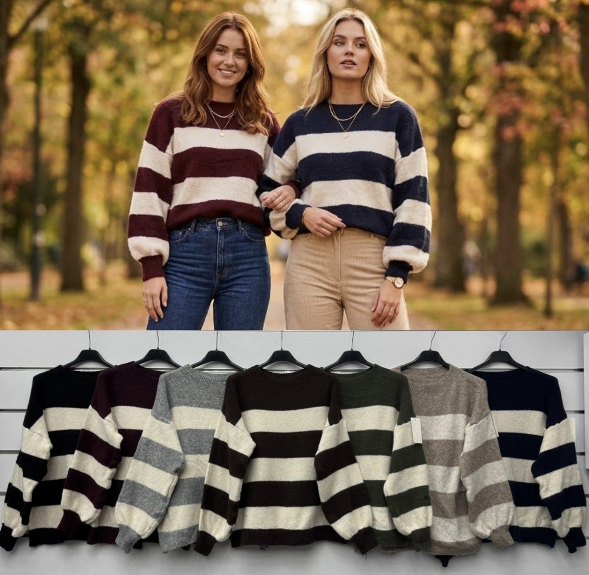 Swetry Damskie wloskie_size uni_paczka 6szt_mix kolor 5430146