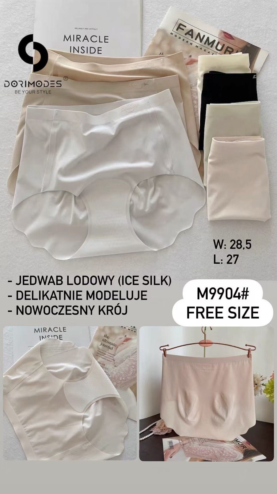 Majtki damskie _ Size free _ paczka 24szt _mix kolor 8604909
