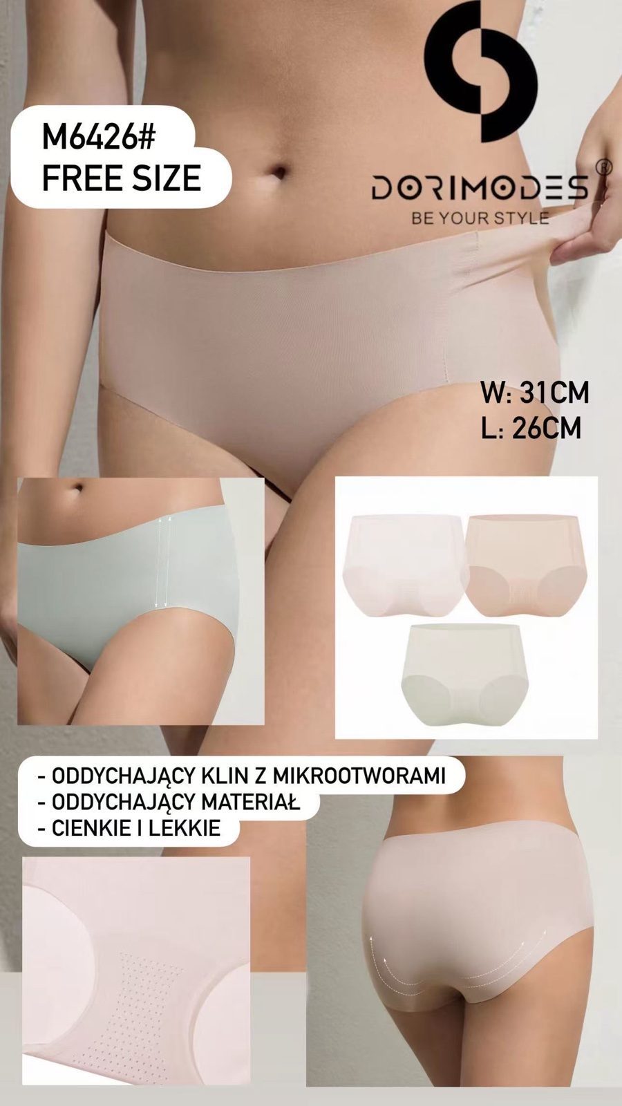 Majtki damskie _ Size free _ paczka 24szt _mix kolor 8604910