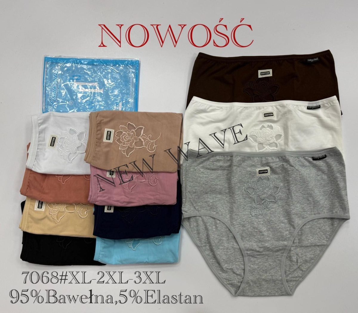 Majtki damskie _ Size xl-3xl _ paczka 24szt _mix kolor 8604934