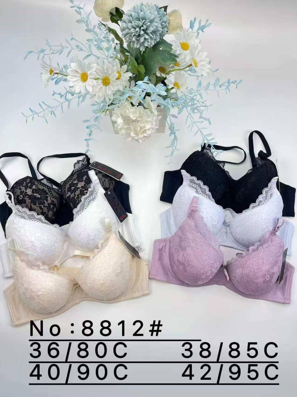 Biustonosz Damskie_Miska C 80-95 _paczka 6szt _1 kolor 8604953