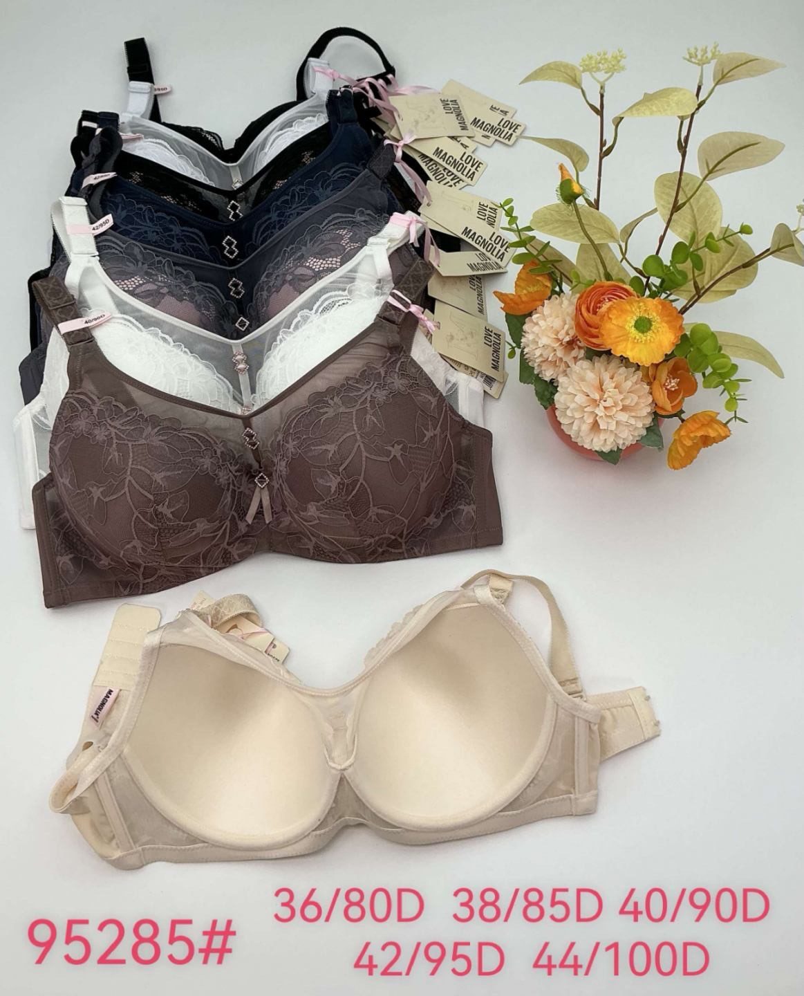 Biustonosz Damskie_Miska D 80-100 _paczka 6szt _1 kolor 8604955