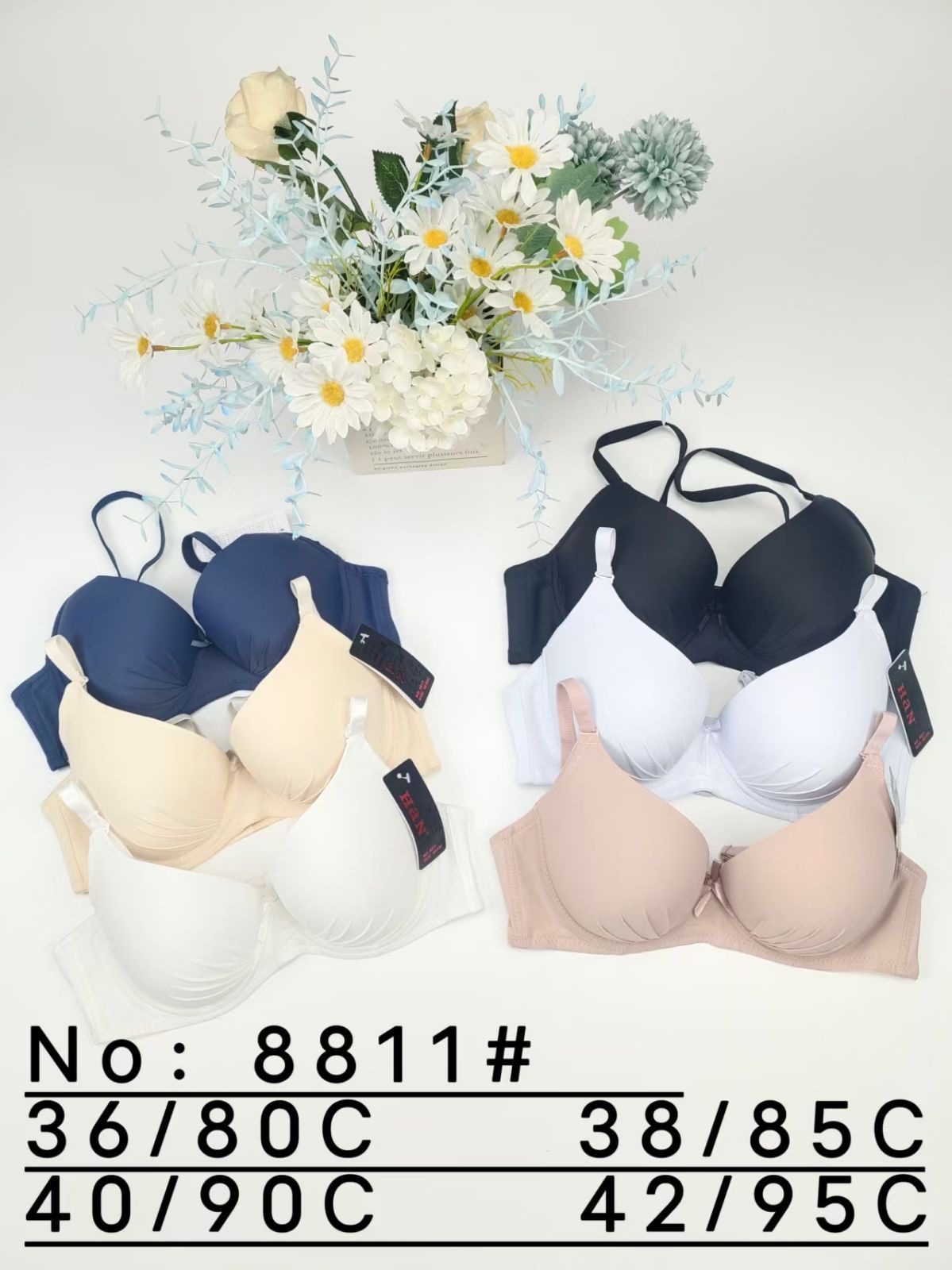 Biustonosz Damskie_Miska C 80-95 _paczka 6szt _1 kolor 8604957