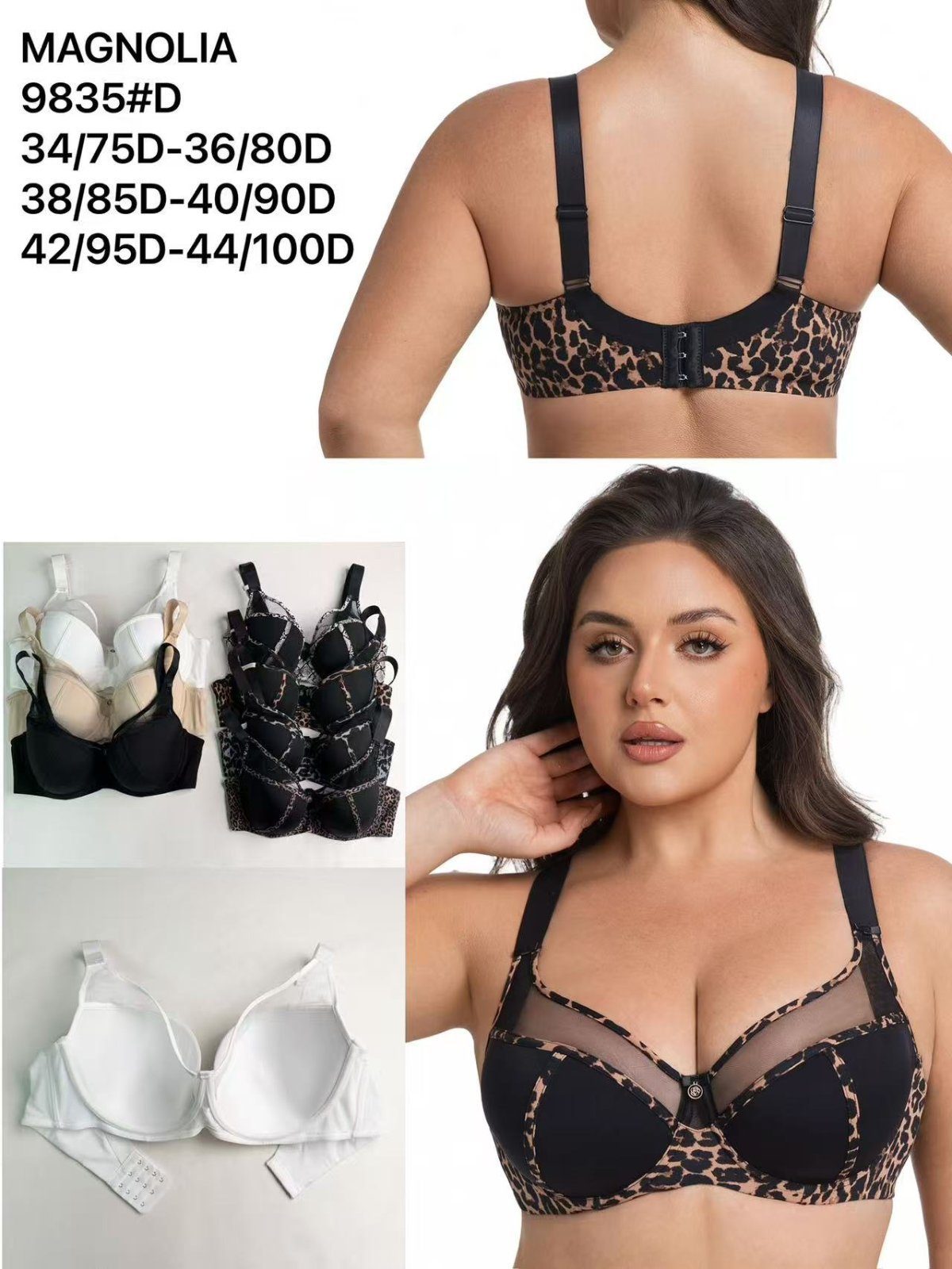 Biustonosz Damskie_Miska D 75-100 _paczka 6szt _1 kolor 8604963