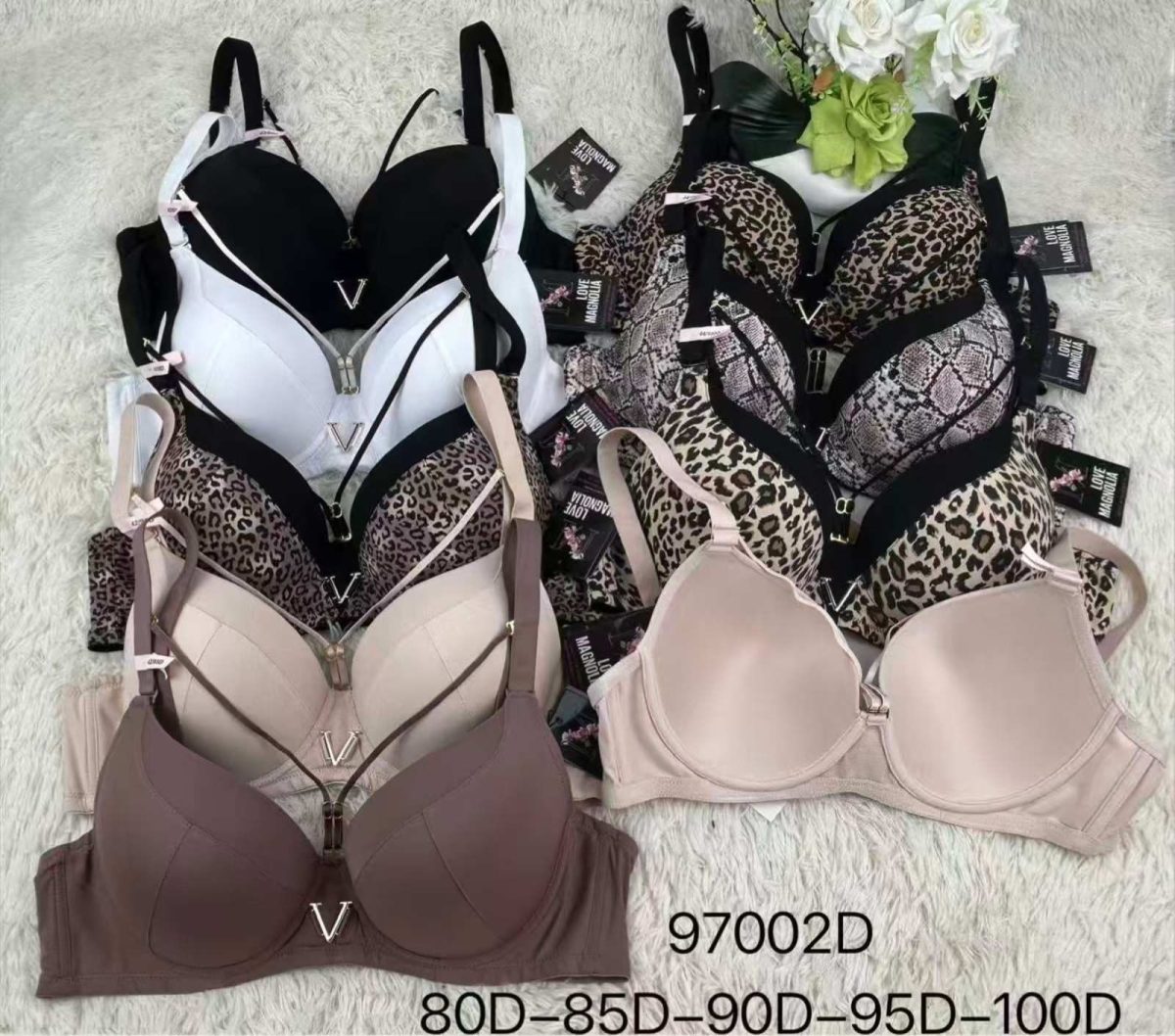 Biustonosz Damskie_Miska D 80-100 _paczka 6szt _1 kolor 8604965