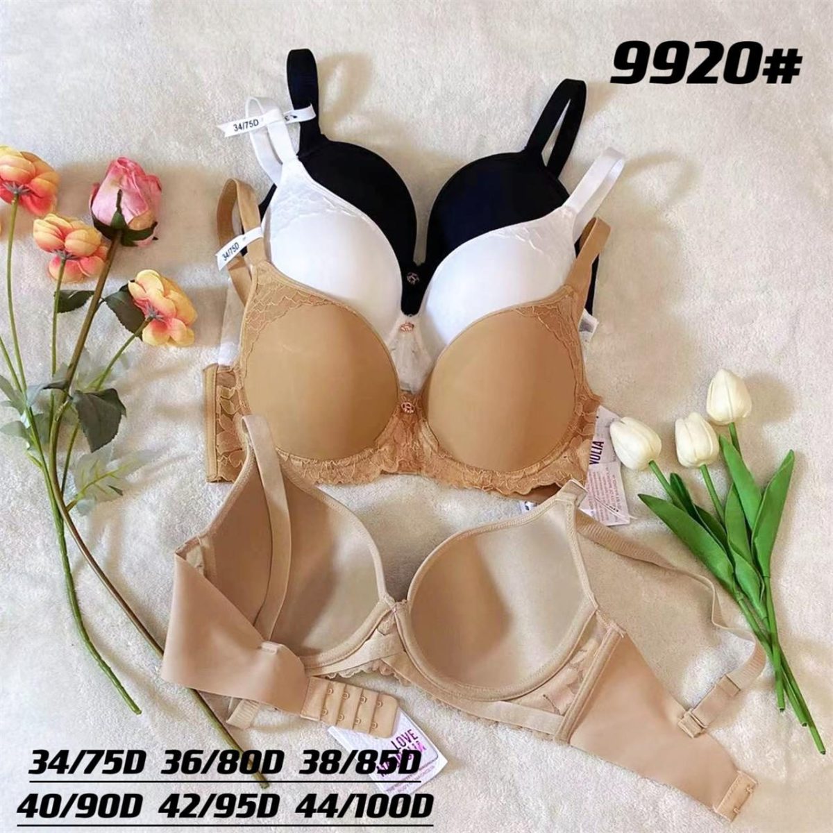 Biustonosz Damskie_Miska D 75-100 _paczka 6szt _1 kolor 8604994