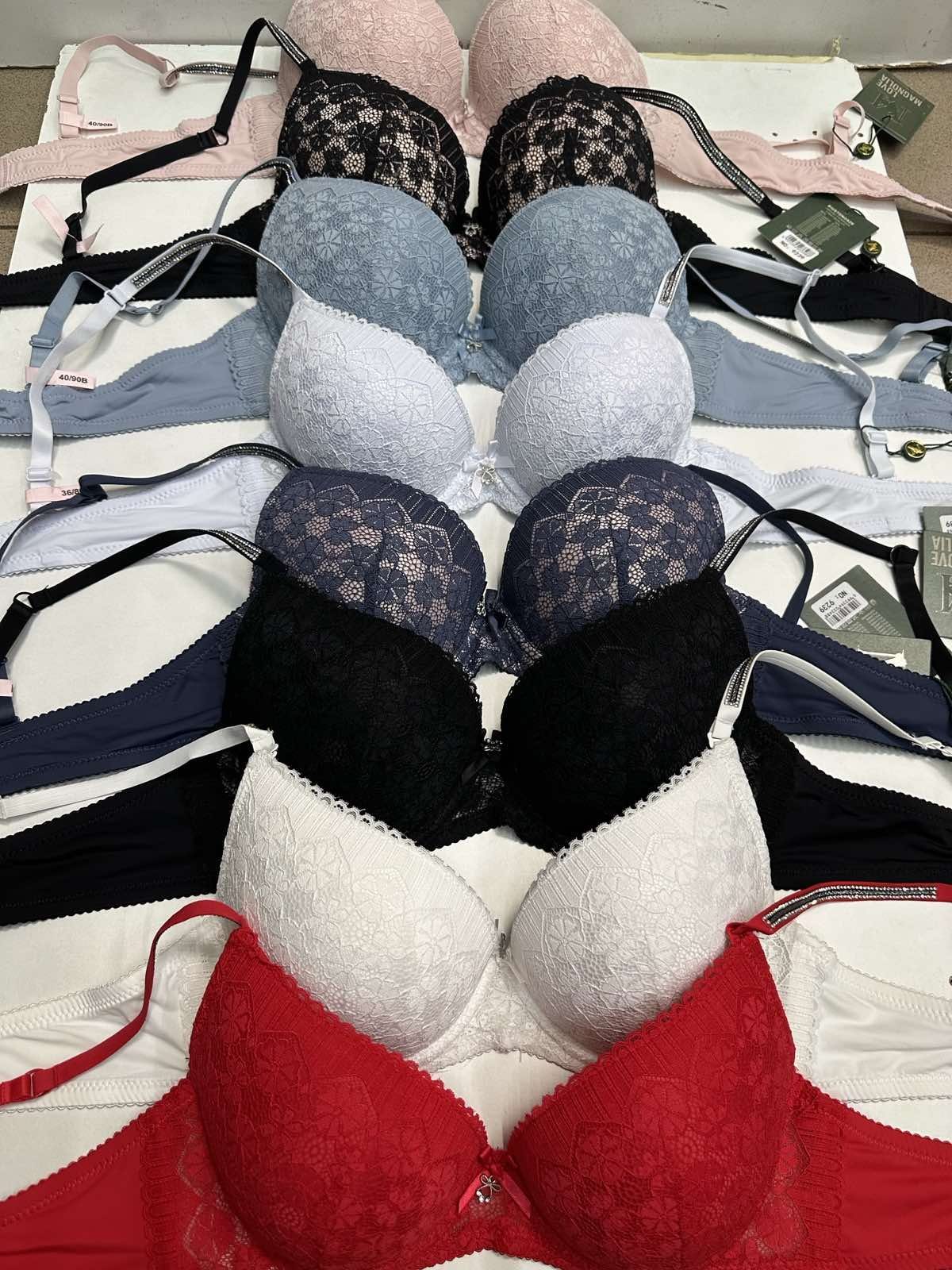 Biustonosz Damskie_Miska B 75-90 _paczka 6szt _1 kolor 8605002