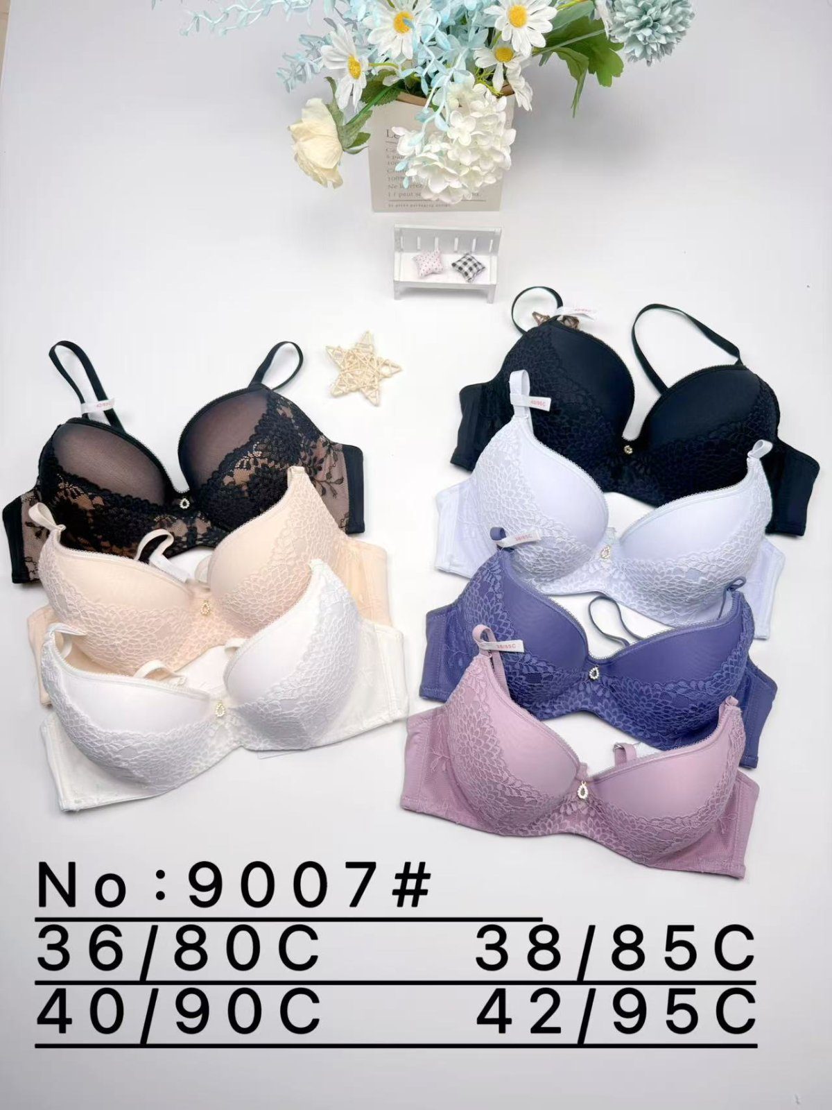 Biustonosz Damskie_Miska C 80-95 _paczka 6szt _1 kolor 8605003