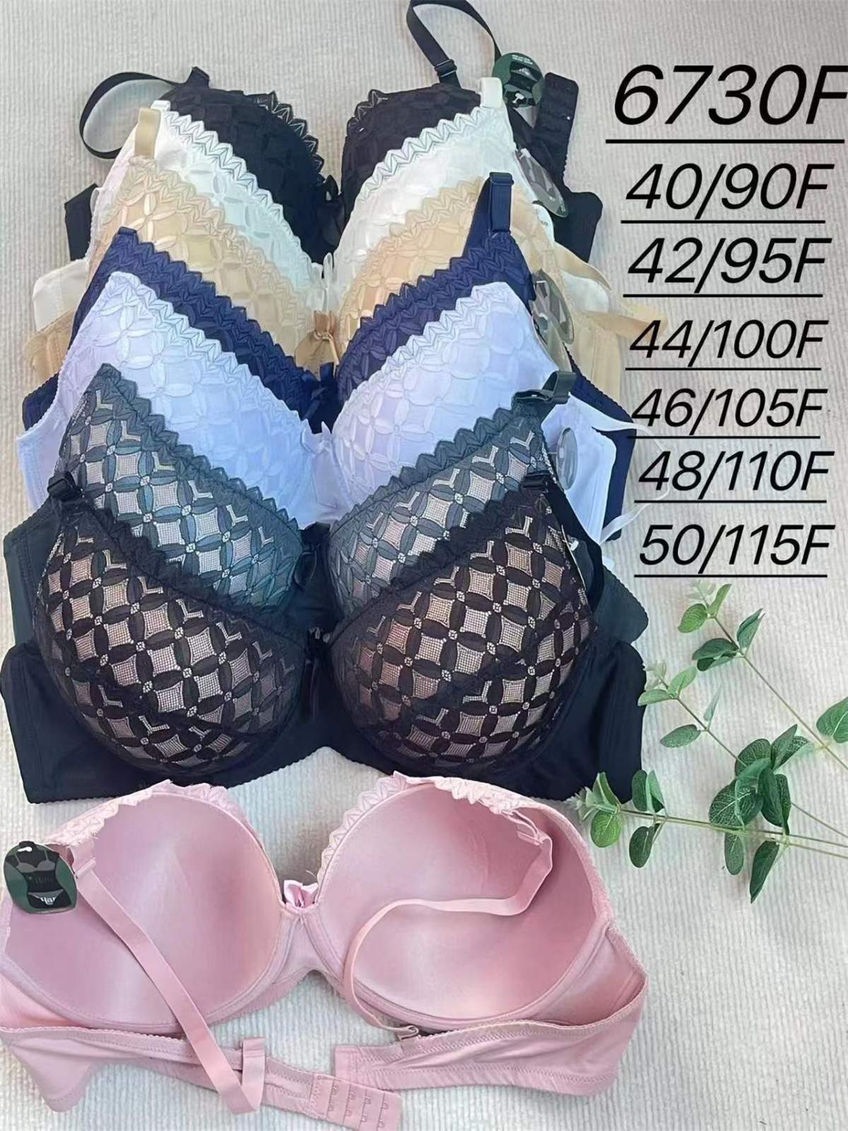 Biustonosz Damskie_Miska F 90-115 _paczka 6szt _1 kolor 8605007